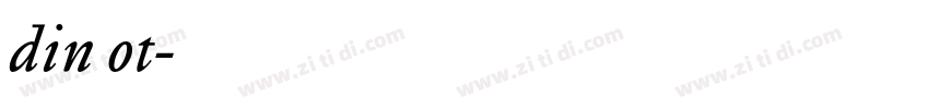 din ot字体转换